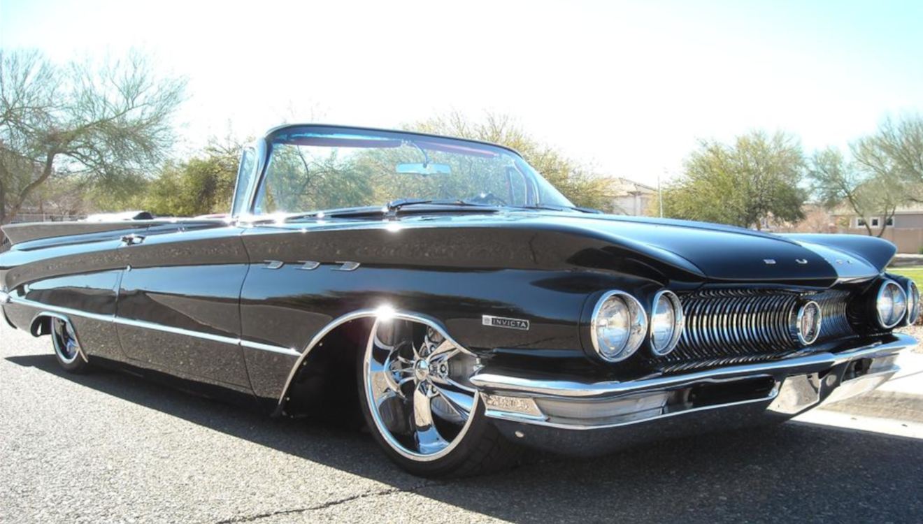Black 1960 Buick Invicta convertible
